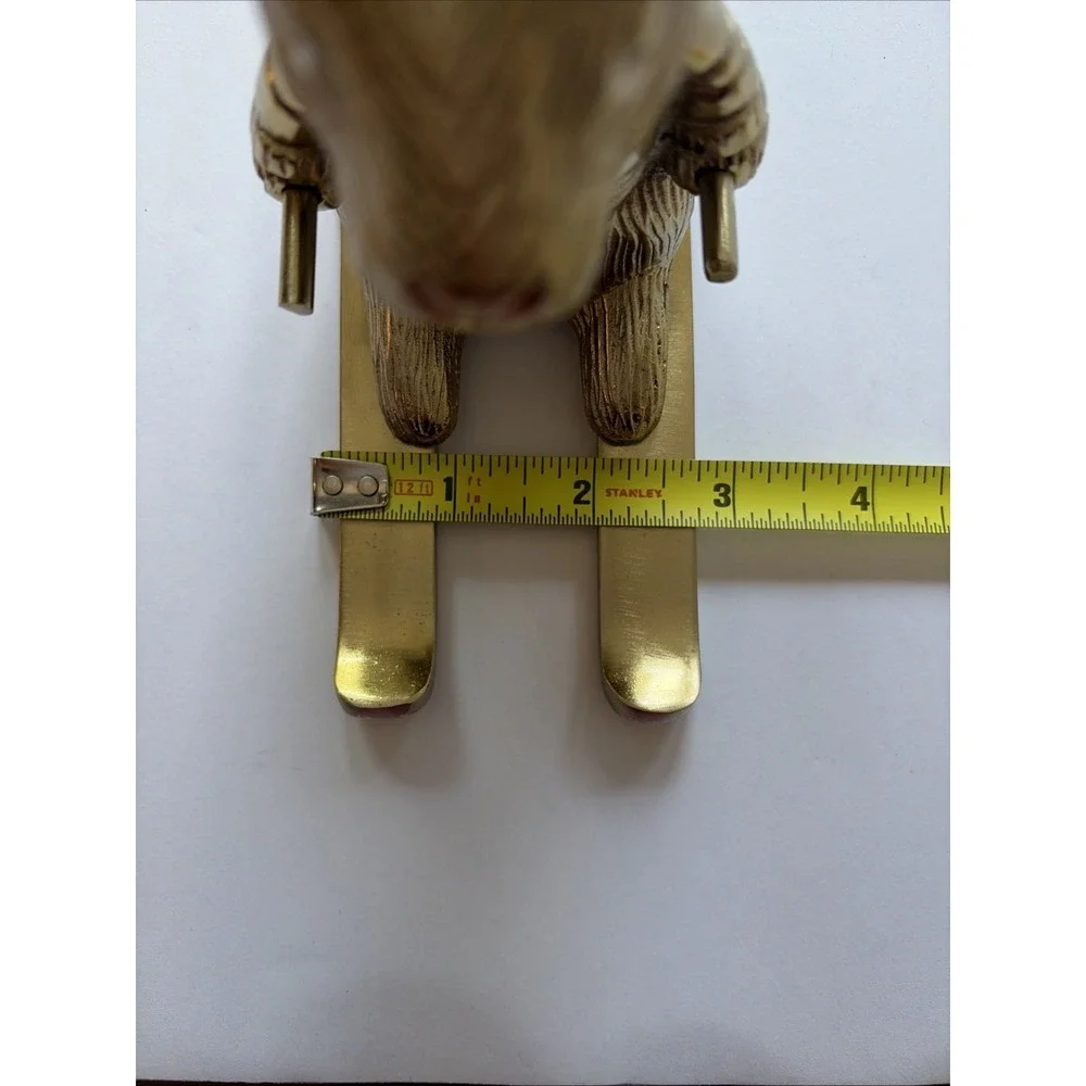 Vintage Anthropologie bunny skiing Rare bottle‎ holder metal unique rabbit